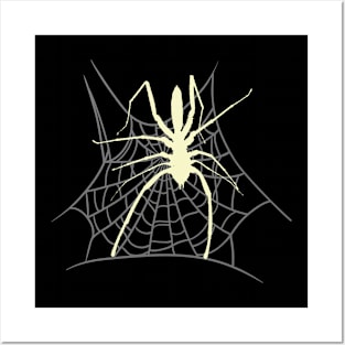 Spider Spider Web Grusel Halloween Animals Posters and Art